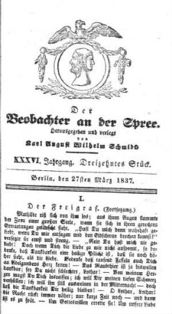 13. Stueck, 27. Maerz 1837