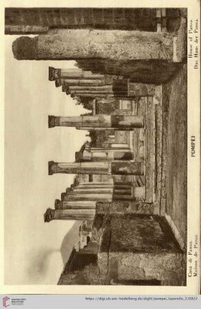 Pompei – Casa di Pansa. – Maison de Pansa. – House of Pansa. – Das Haus der Pansa.