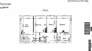 Ergenzingen: Empfangsgebäude Grundriss 1.Stock