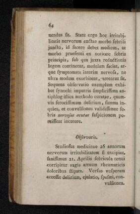 Observatio.
