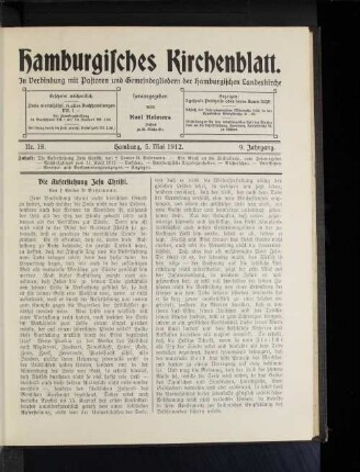 Die Auferstehung Jesu Christi. Von Senior D. Behrmann.