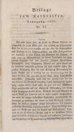 XXXIII-XLVIII Beilage Nr. VI