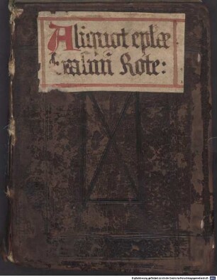 Aliqvot Epistolae sane q[uam] elegantes Erasmi Roterodami, & ad hunc aliorum eruditissimorum hominum : Quarum titulos in proxima pagella lector reperies