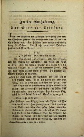 Die Glaubens- und Sittenlehre der katholischen Kirche : nebst den Principien der Glaubenslehre, 1,2. Das Wert der Erlösung