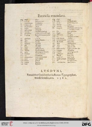 Errata sic emendato