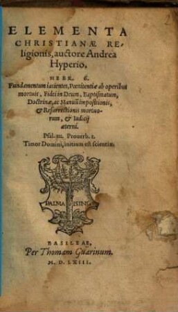 Elementa Christianae Religionis