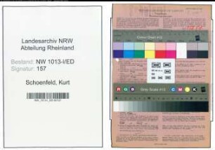 Entnazifizierung Kurt Schoenfeld , geb. 02.02.1917 ()
