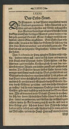 LXXXI. Das Eyfer-Feuer.