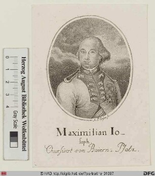 Bildnis Maximilian IV. (I.) Joseph, Kurfürst/1806 König von Bayern (reg. 1799-1825)