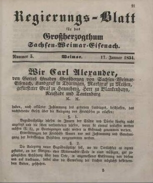 Nr. 5 : 17. Januar 1854
