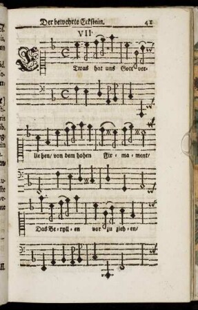VII. [Der bewährte Eckstein.]