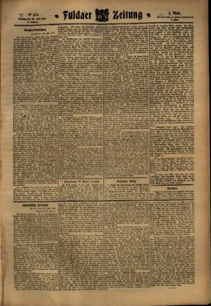 Zweite Ausgabe vom Samstag, den 30. Juli 1910.