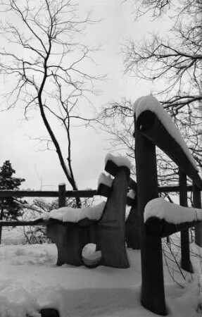 Turmberg im Schnee.