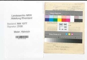 Entnazifizierung Heinrich Meier , geb. 12.01.1914 (Polizist)