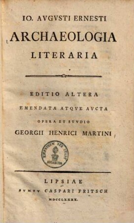 Archaeologia literaria