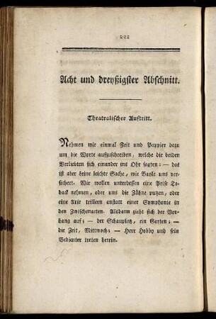 Acht und dreyßigster Abschnitt.