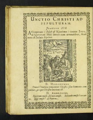 Unctio Christi Ad Sepulturam.