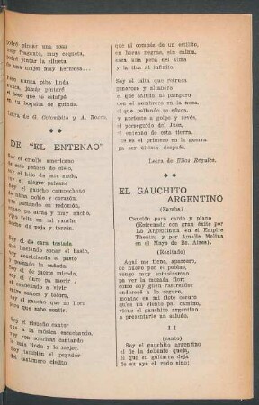 El gauchito argentino : (Zamba)