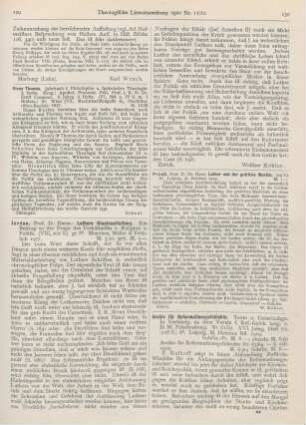 130-132 [Rezension] Friedensburg, Walter (Hrsg.), Archiv für Reformationsgeschichte. Texte und Untersuchungen. Nr. 61 - 64, 16. Jahrg