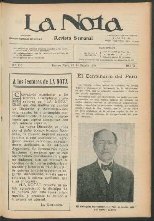 El centenario del Perú
