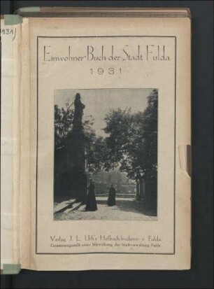 1931: Einwohnerbuch der Stadt Fulda