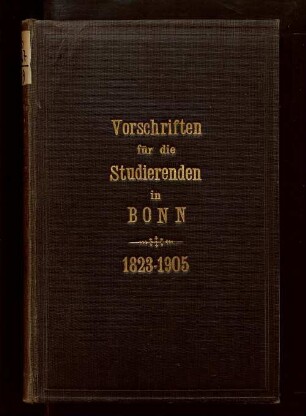 Anhang zu den akademischen Gesetzen