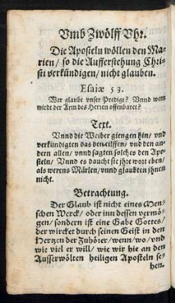 Umb Zwölff Uhr.
