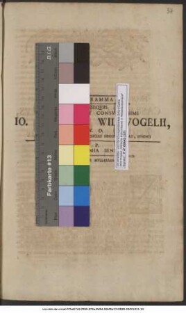 Programma In Exseqviis Nobilissimi Et Consvltissimi Io. Friderci Wildvogelii, I. V. D. et In Collegio, Qvod Provinciae Negotia Cvrat, Syndici P. P. In Academia Ienensi