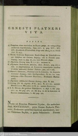Ernesti Platneri Vita