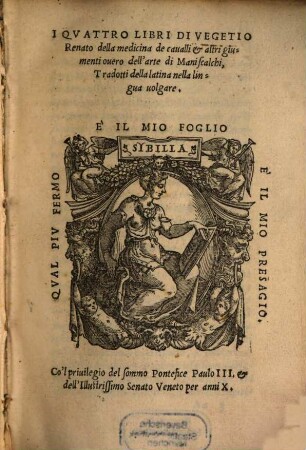 Della medicina de'Cavalli