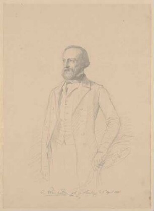Bildnis Weinhold, Georg (1813-1880), Maler, Lithograph