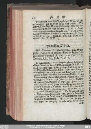 Böhmische Bibeln.