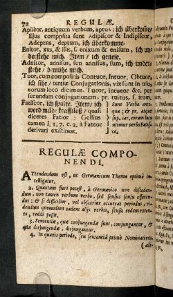 72-75, Regulae Componendi