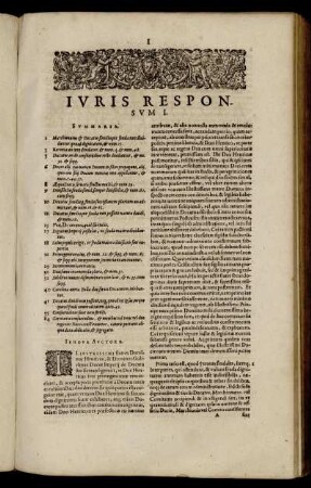 Iuris Responsum I. - Iuris Responsum IV.