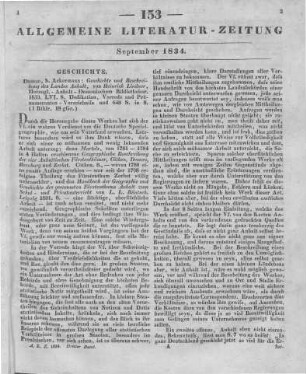 Lindner, H.: Geschichte und Beschreibung des Landes Anhalt. Dessau: Ackermann 1833