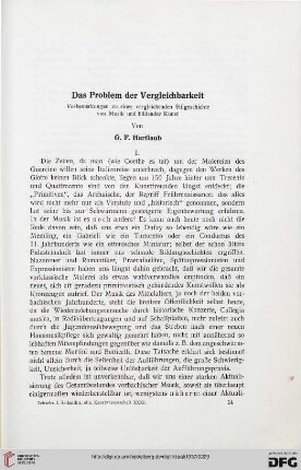 31: Das Problem der Vergleichbarkeit : Vorbemerkungen zu einer vergleichenden Stilgeschichte von Musik und bildender Kunst