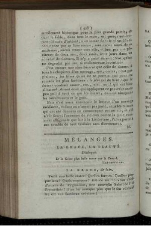 Mélanges.