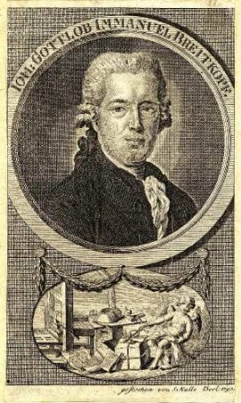 Bildnis von Johann Gottlob Immanuel Breitkopf (1719-1794)