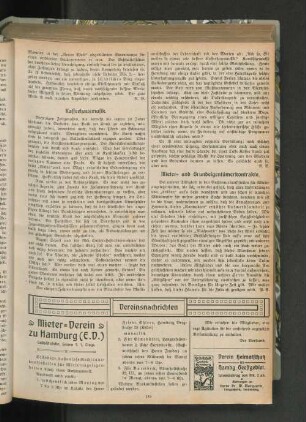 Mieter= und Grundeigentümerkontrakte.