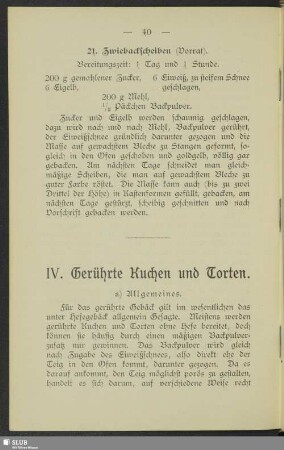 IV. Gerührte Kuchen und Torten