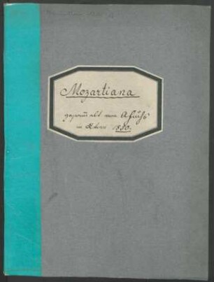 (13) Mozartiana gesammelt von AFuchs in Wien 1850