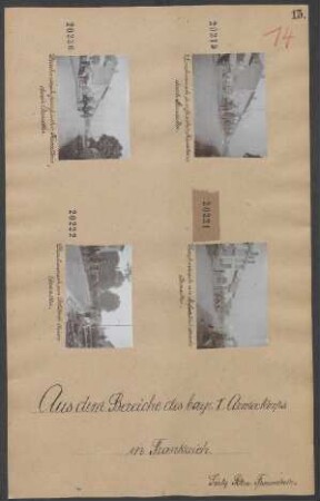 Durchmarsch von Artillerie durch Azerailles