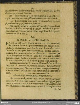 XL. Ieiunii Commendatio