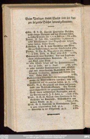 Beim Verleger dieses Buchs sind seit kurzen folgende Bücher herausgekommen: