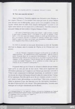 B. Vers une nouvelle hérésie?