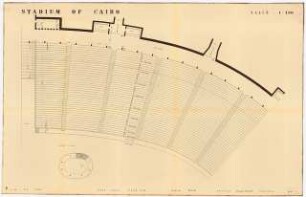 Sportfield Kairo Main Stadium: Grundriss Lower Circle, Sector N 8, 1:100