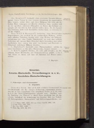 Gesetze, Gesetz-Entwürfe, Verordnungen u.s.w., Gerichts-Entscheidungen