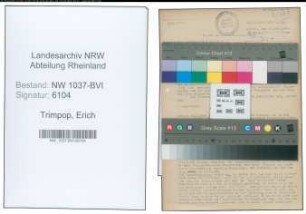 Entnazifizierung Erich Trimpop , geb. 30.07.1900 (Buchhalter)