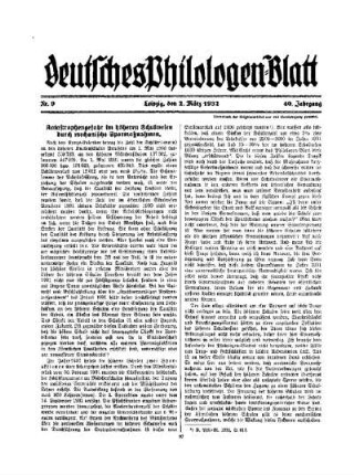 Katastrophengefahr im höheren Schulwesen durch mechanische Sparmaßnahmen