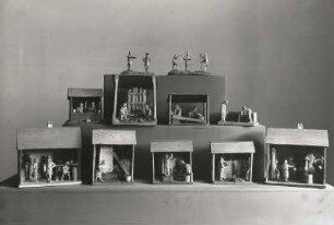 Bergmännisches Modell für den Marzipan-Tafelschmuck anläßlich des großen Bergfestes in Freiberg 1678